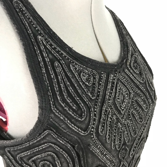 Free People Vintage Black Embellished Dress - Picture 3 of 5